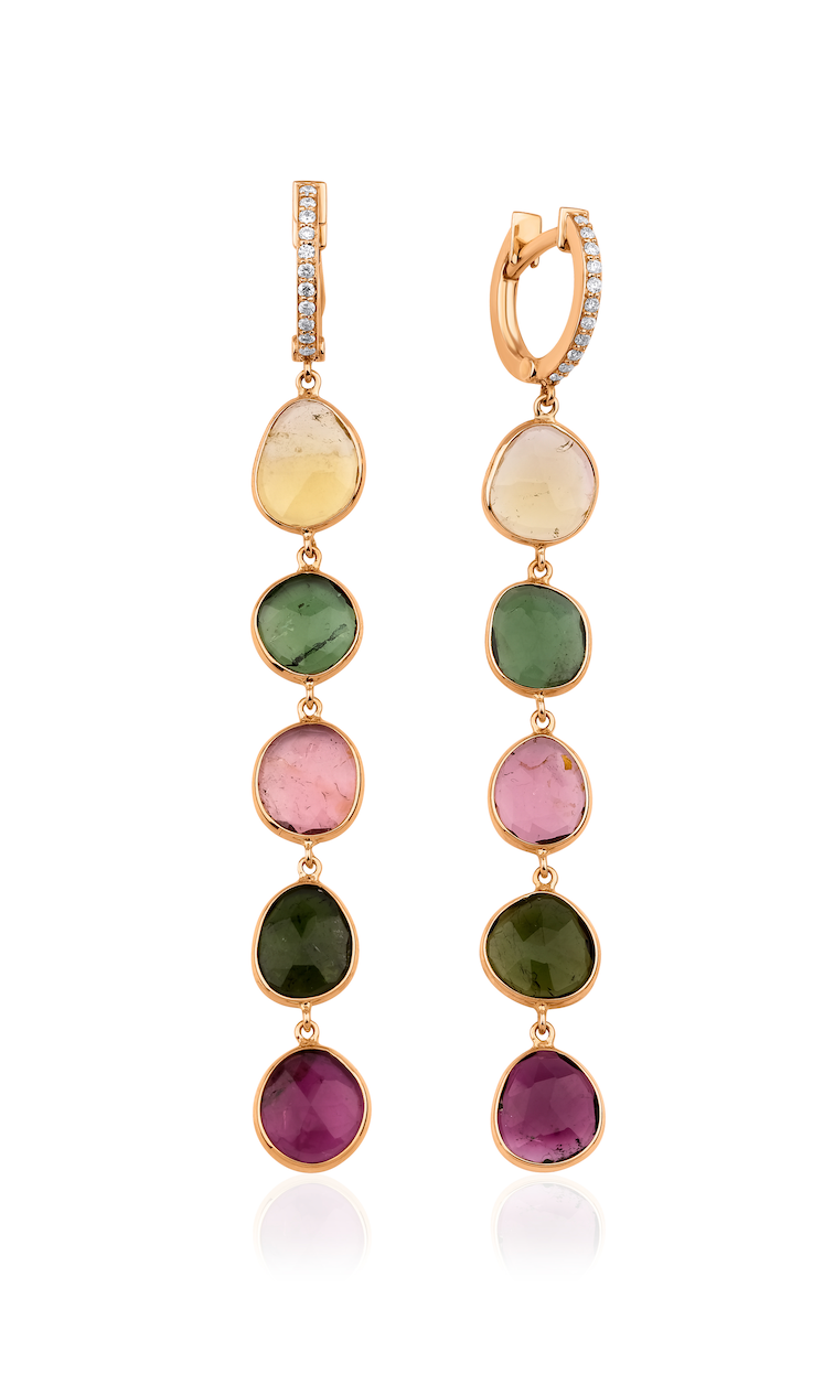 TOURMALINE LONG EARRINGS