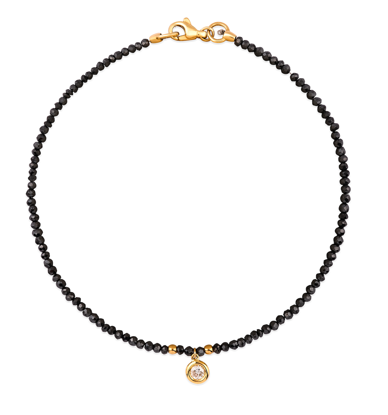 WHITE & BLACK DIAMOND STRAND BRACELET