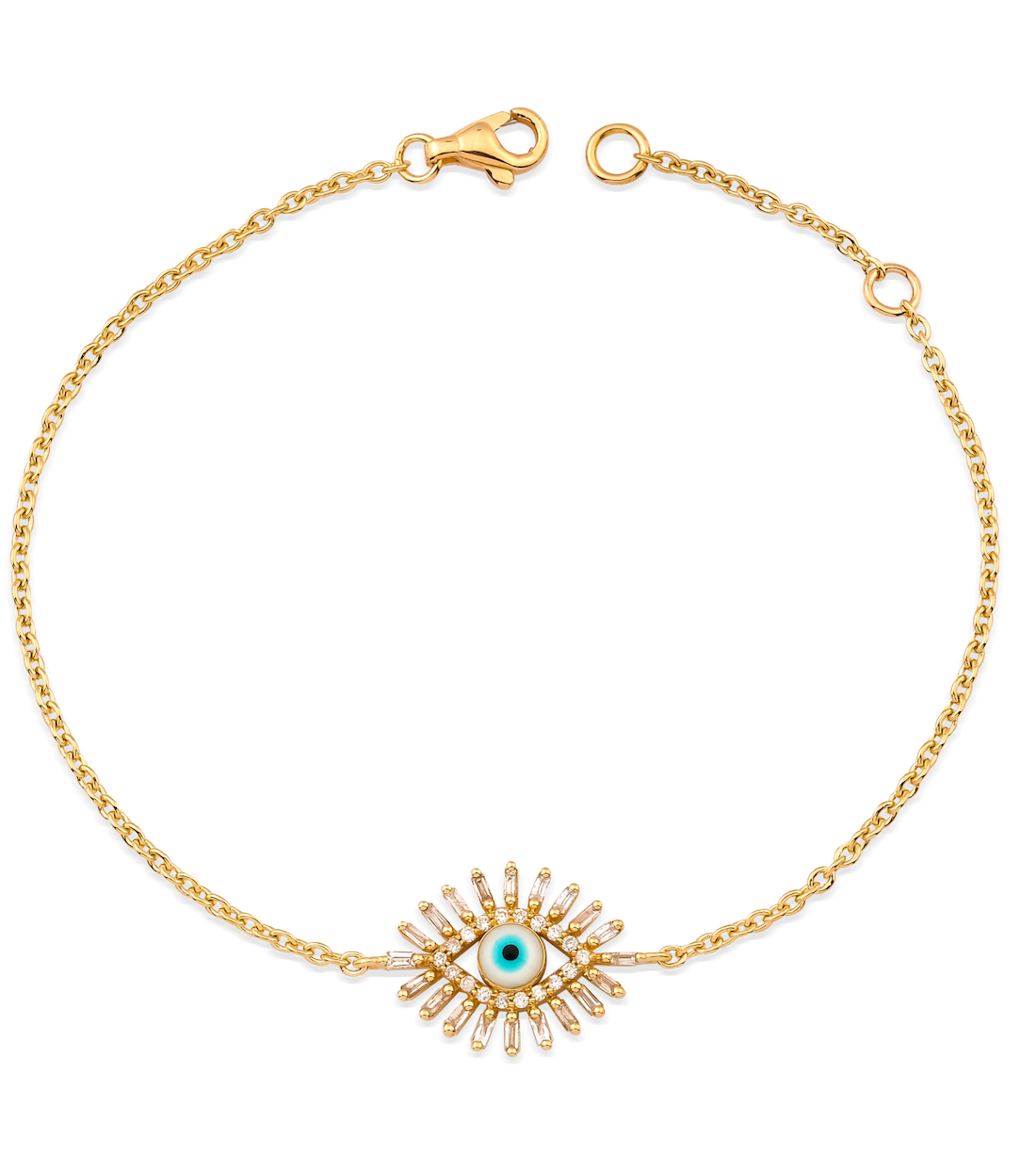EYE BAGUETTE DIAMOND BRACELET