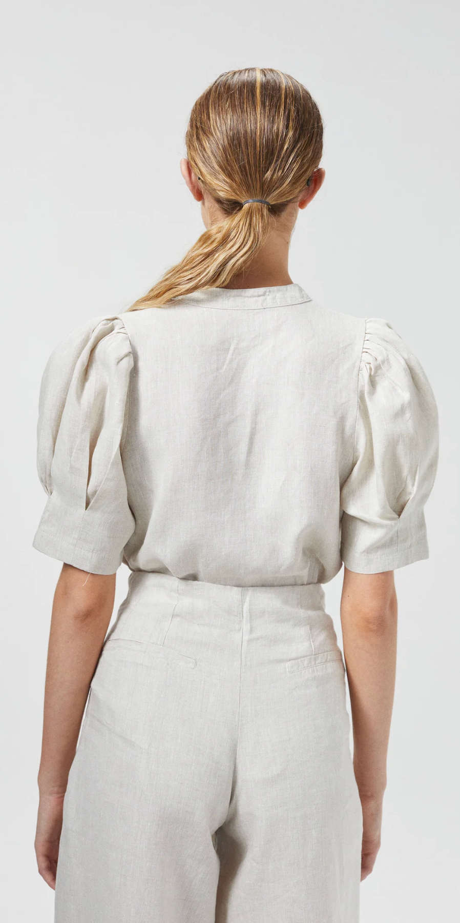 Culotte Linen Pants - Natural