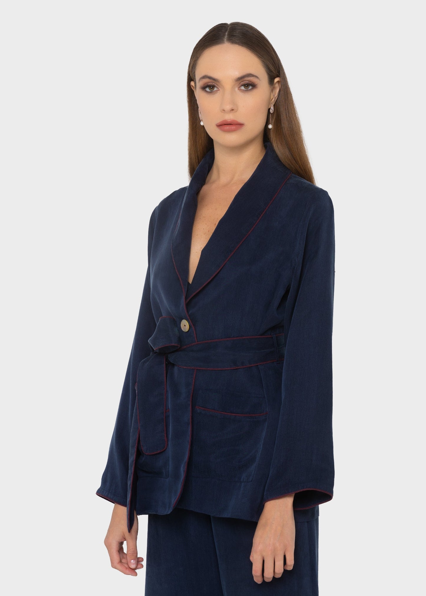 Midnight Blue Grace Soft Blazer-niLuu