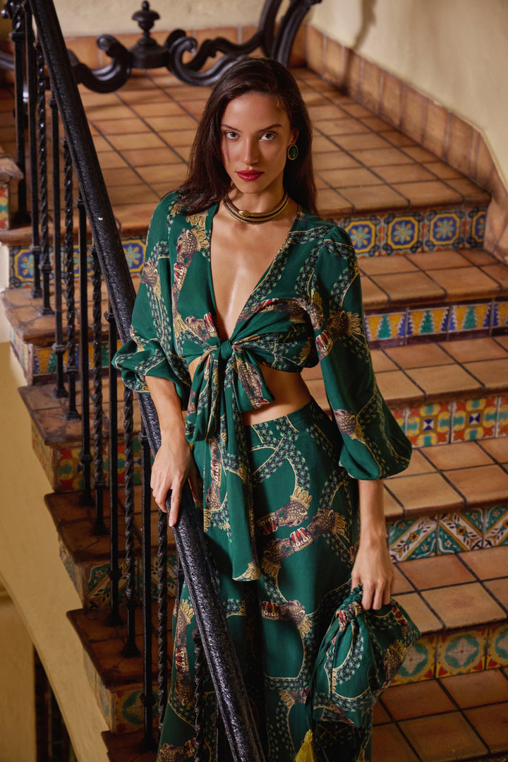 Lenny Eden Maia Wrap Top