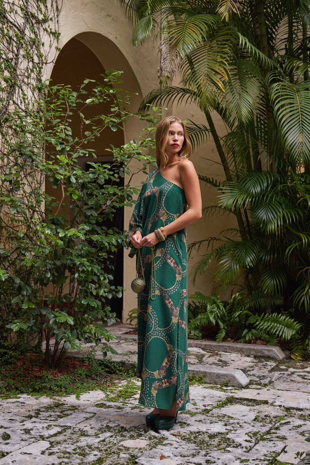 Lenny Eden One Shoulder Dress