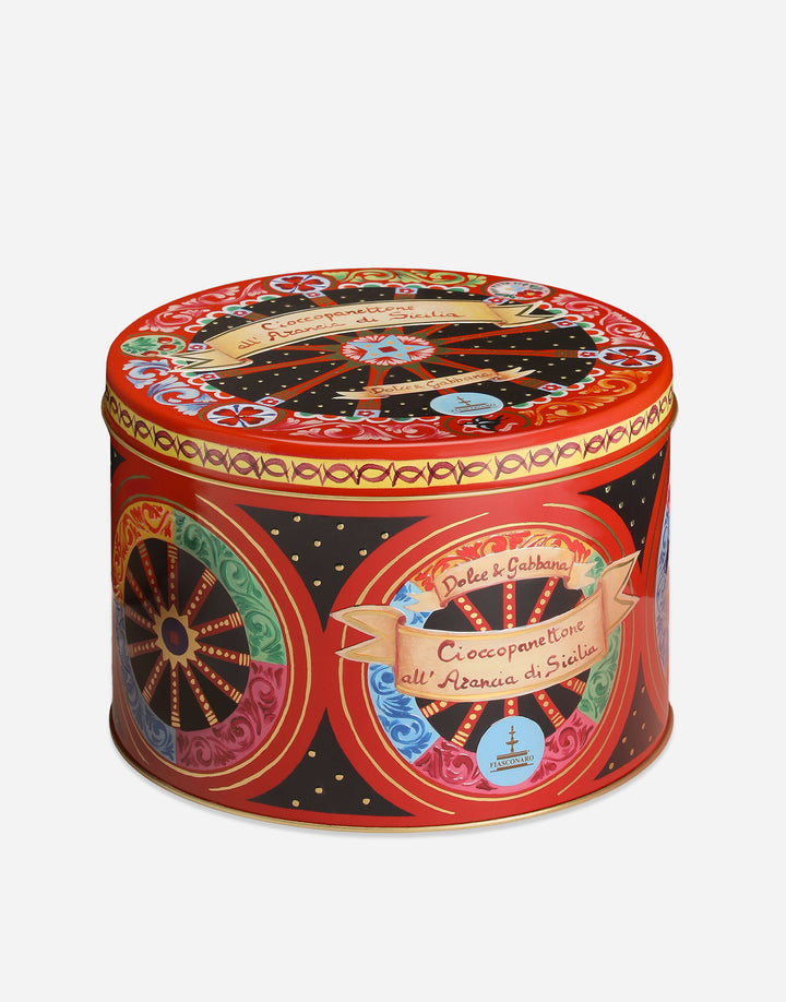 Cioccopanettone with Sicilian orange candies