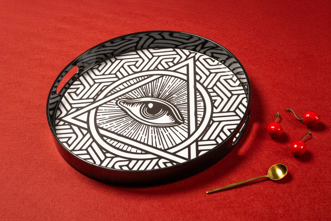 Mystic Eye Round tray