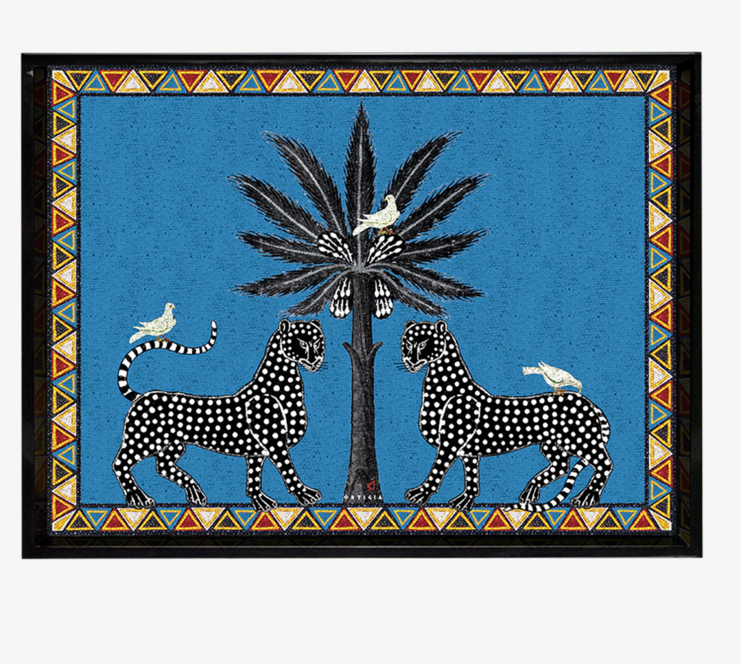 Tray Mosaico Blue Large
