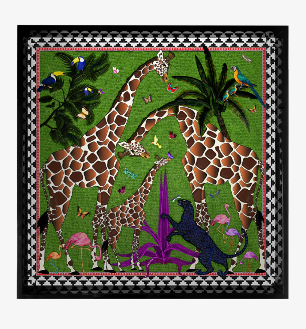 Tray Giraffe /Green