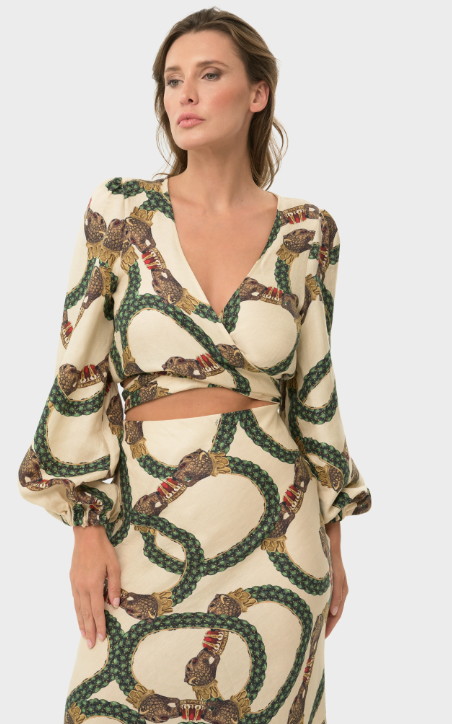 Celine Mystique Maia Wrap Top