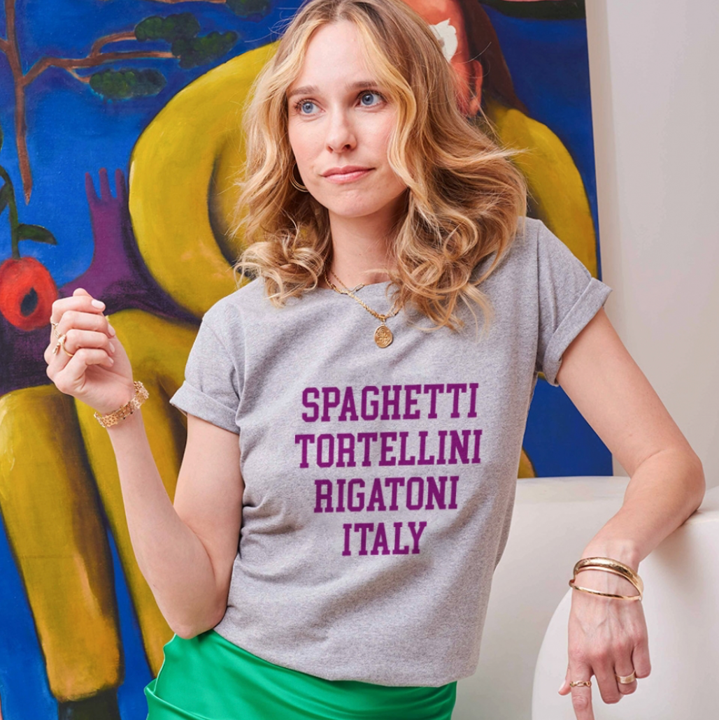 T-shirt Gris Rigatoni