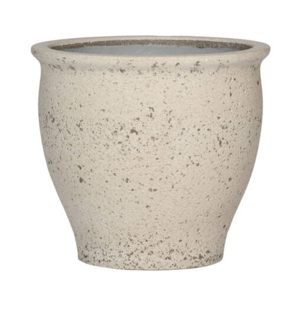Poseidon White Pot with Planter