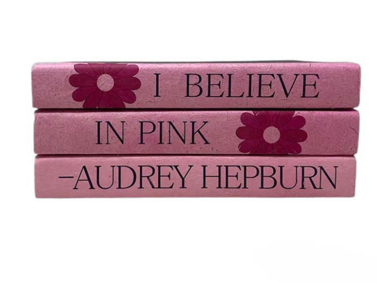 I believe in Pink- Audrey Hepburn /Set of 3