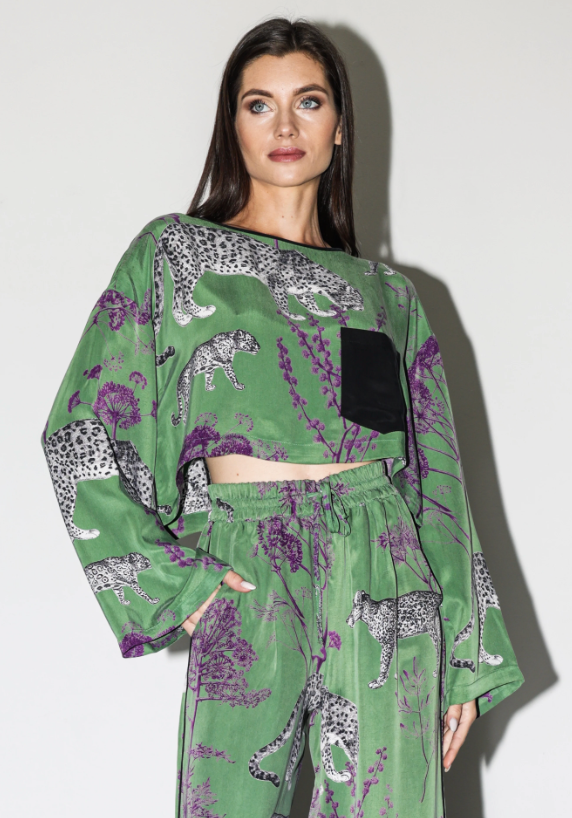 Lennon Wildesse Long Sleeve Crop Tee