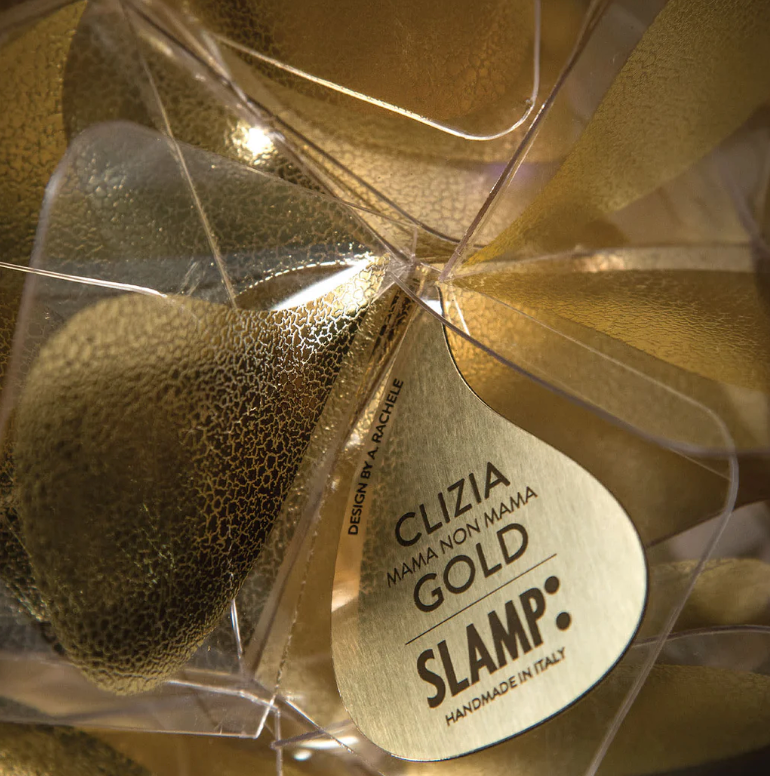 Clizia Mama Non Mama Battery Table  Lamp/Gold-Black