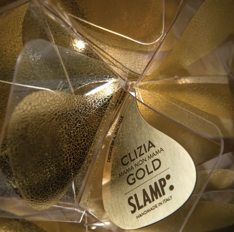 Clizia Mama Non Mama Battery Table Lamp/Gold-White