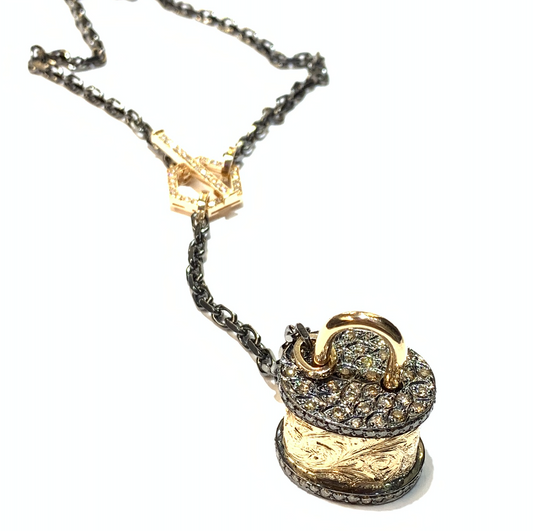 DIAMOND PADLOCK NECKLACE