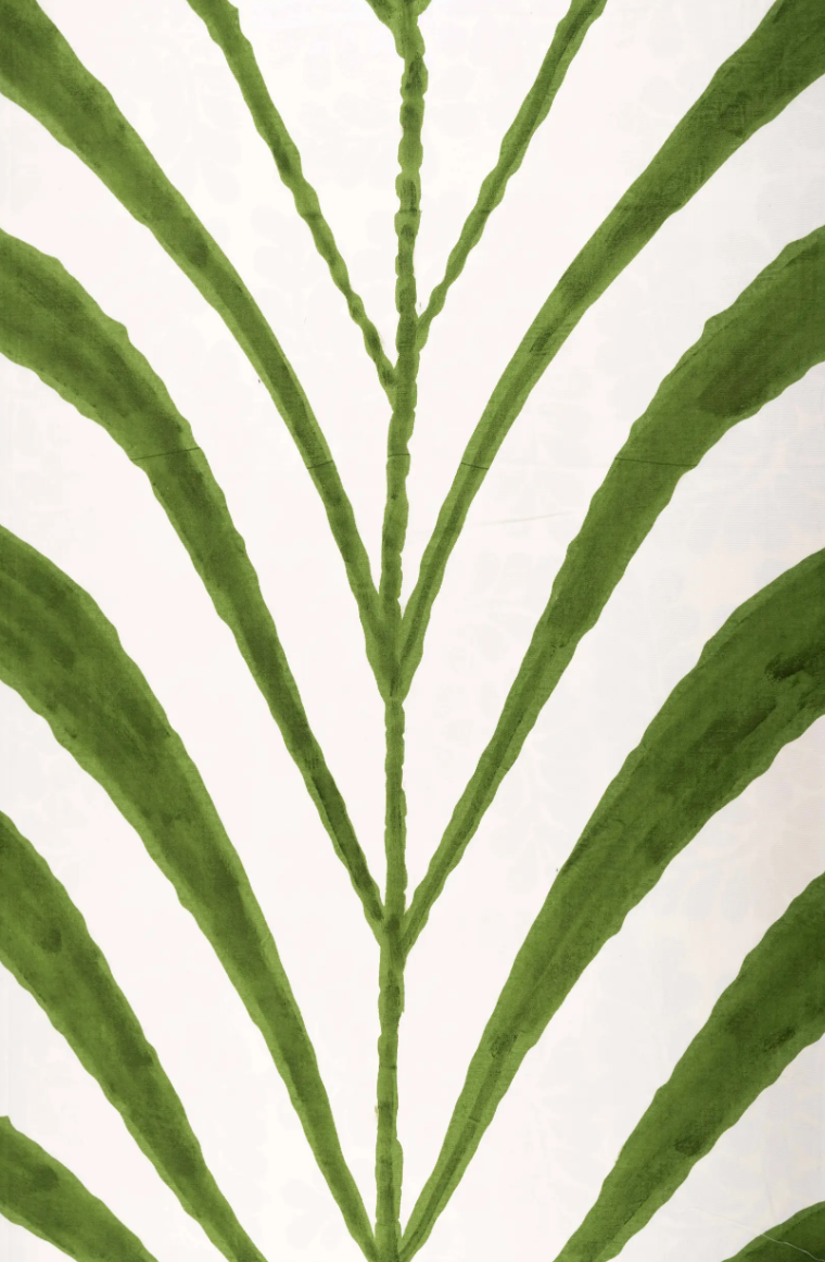 Hand-Printed Cotton Tablecloth