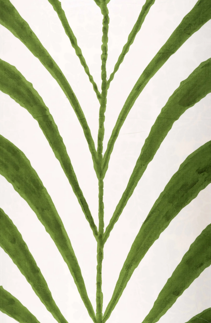 Hand-Printed Cotton Tablecloth