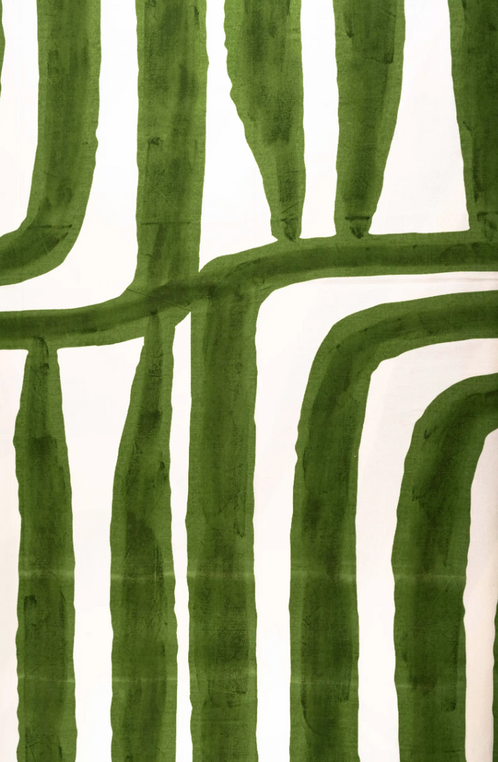 Hand-Printed Cotton Tablecloth