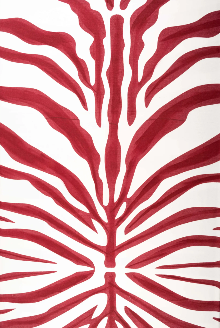 Hand-Printed Cotton Tablecloth