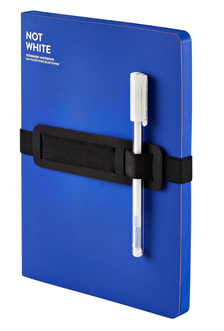 Not White Notebook -Blue
