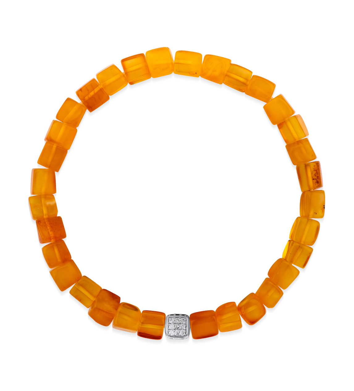 AMBER DIAMOND STRETCH BRACELET