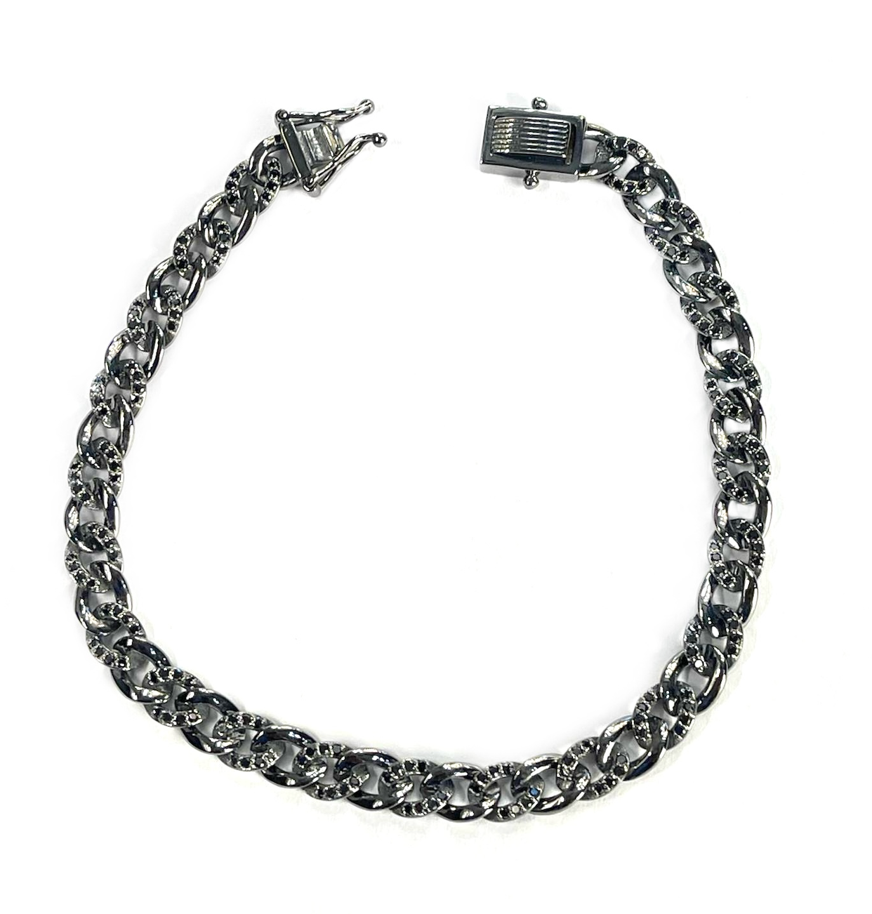 BLACK DIAMOND CUBAN BRACELET