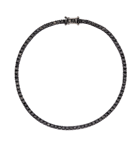 BLACK DIAMOND TENNIS BRACELET