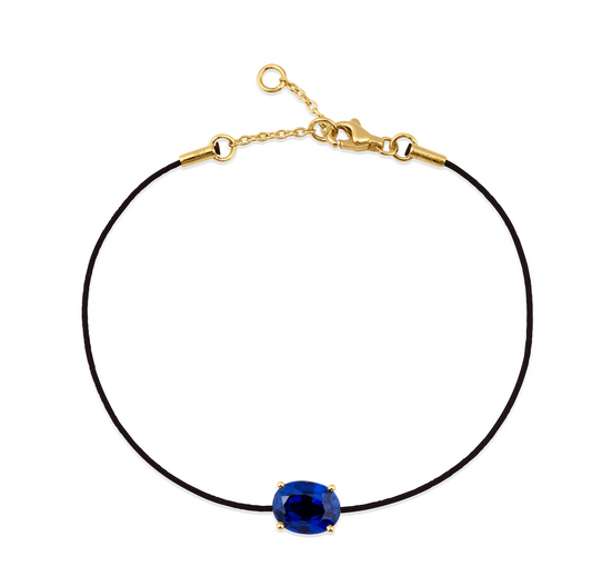 SAPPHIRE CORD BRACELET