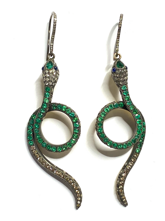 SNAKE DIAMOND EARRINGS
