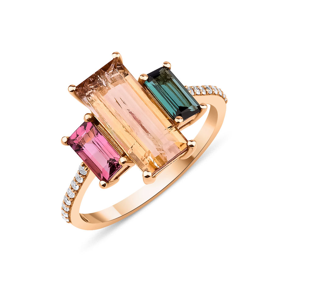 OCTAGON TOURMALINE RING