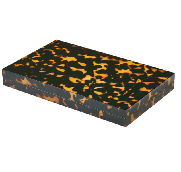 Tortoiseshell Lacquer Backgammon Set