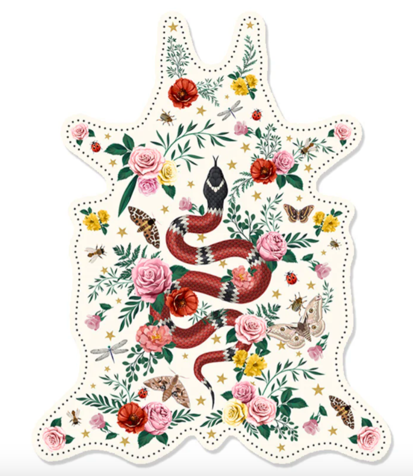 Snake Placemat-White-Set of 2