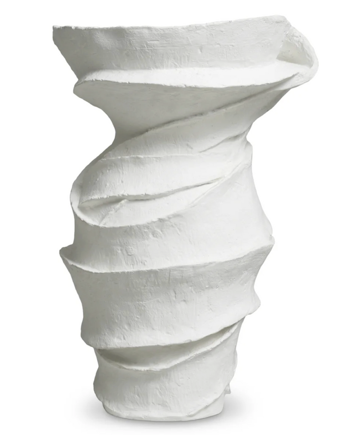 White Fiberglass Planter Horta