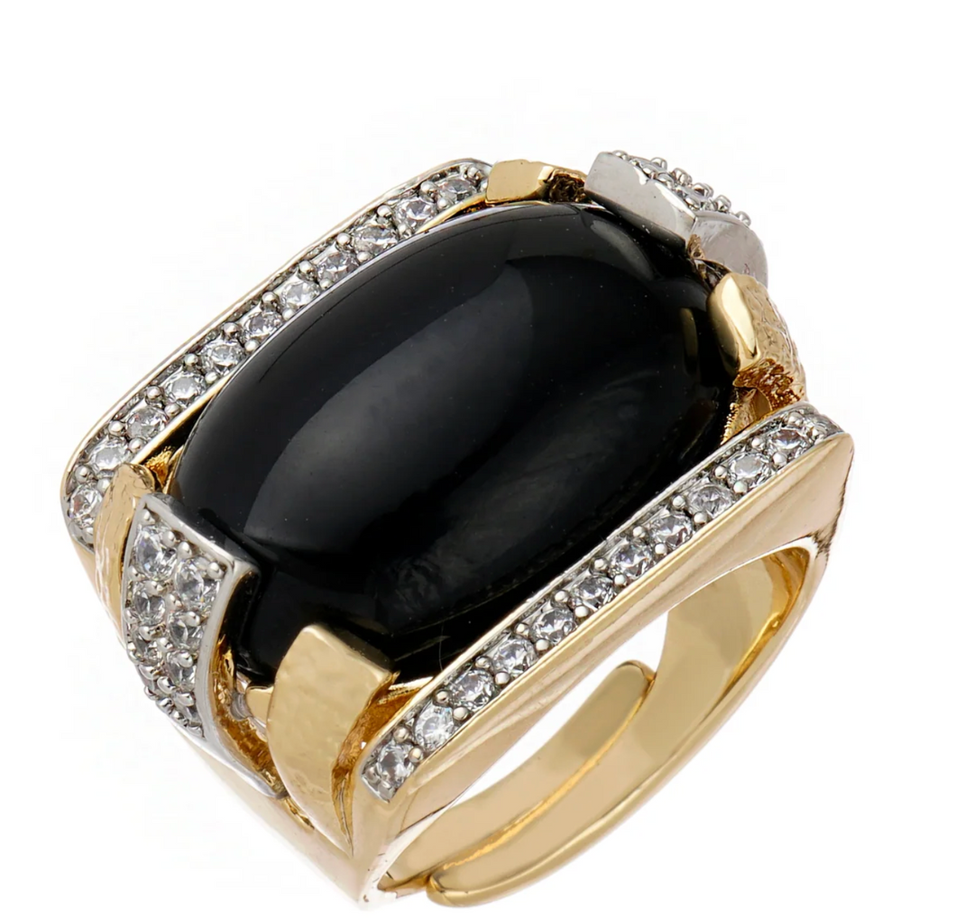 Capri Ring Black Agate