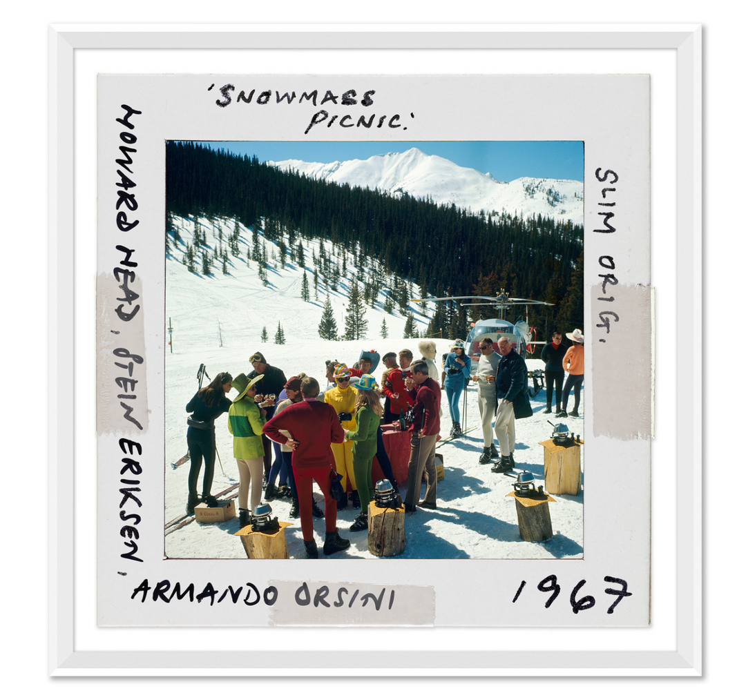 "Snowmass Picnic," Slim Aarons, January 1, 1967