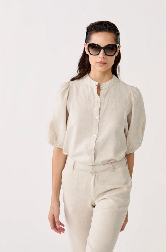 Bubble Linen Shirt - Natural