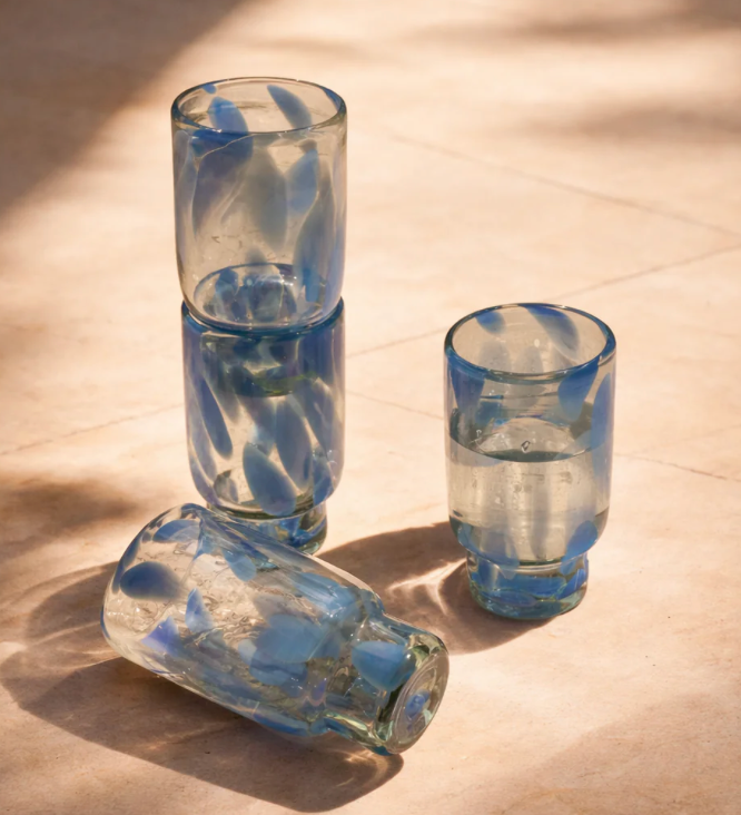 Frida Tall Stackable Glass -Set of 4