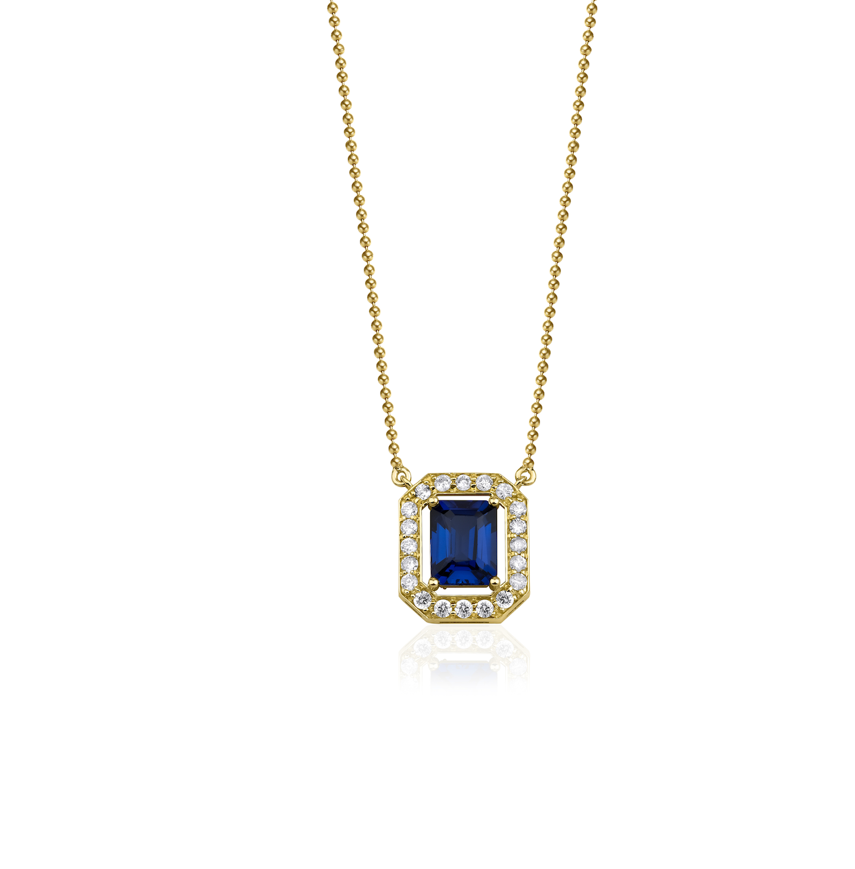 SAPPHIRE DIAMOND NECKLACE