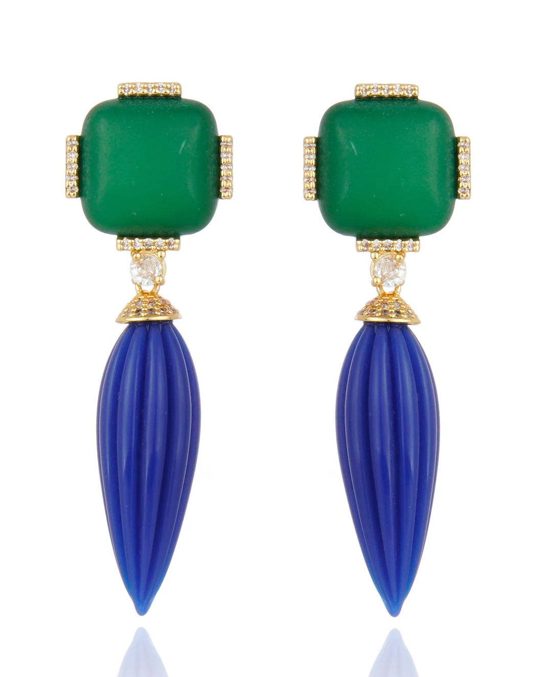 Noemia Earrings -Green