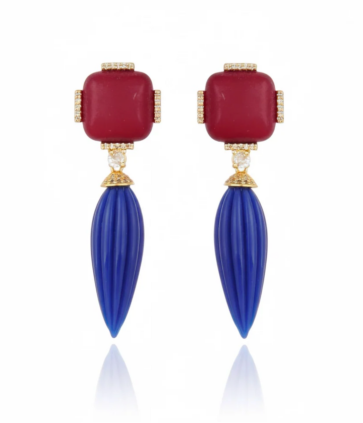Noemia Earrings- Red