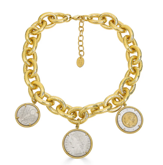 Madeleine Three Coin Necklace