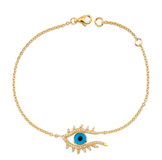 BLUE EYE DIAMOND BRACELET