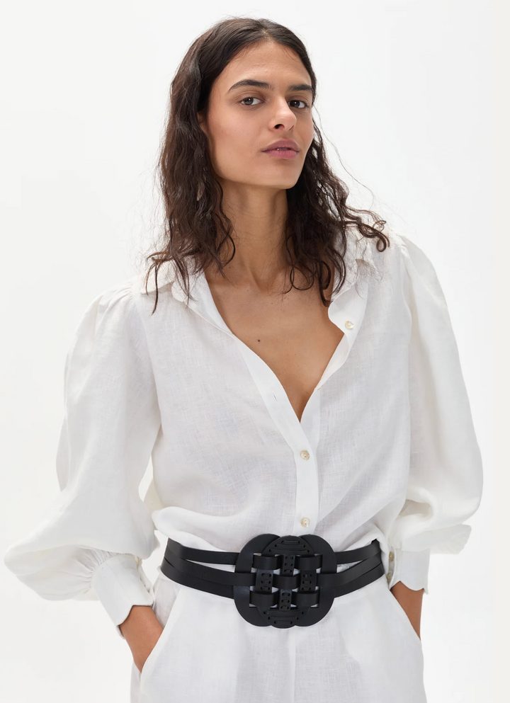Camille Linen Shirt - Off White