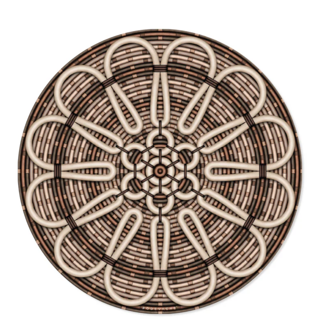 Kika Placemats-Brown-Set of 2