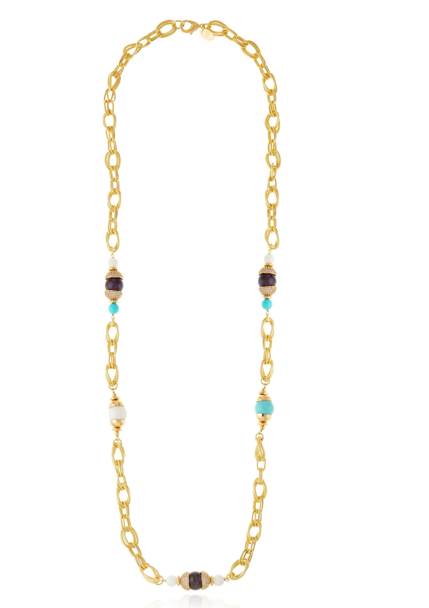 Volpi Chain Necklace Turquoise
