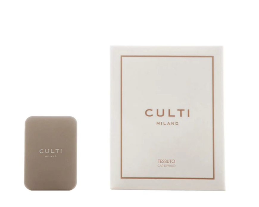 Car Diffuser Taupe Leather - Tessuto