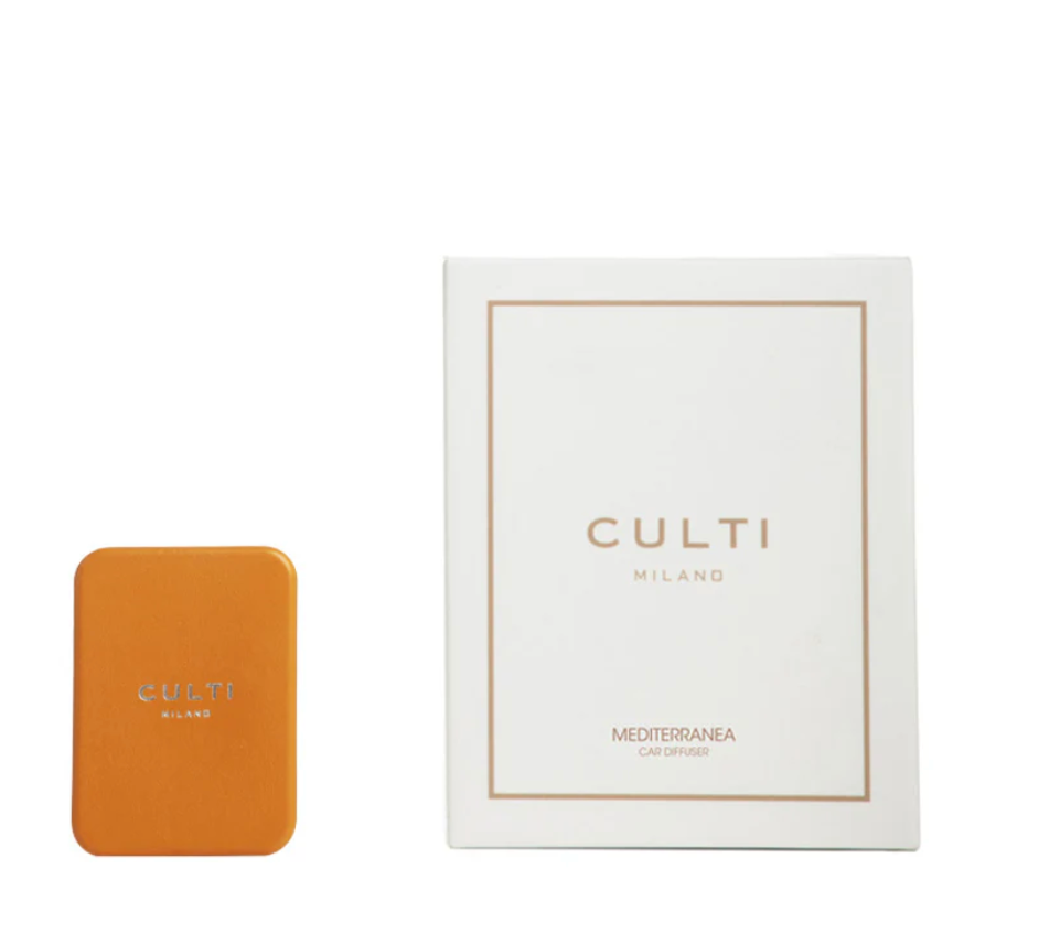 Car Diffuser Orange Leather - Mediterranea