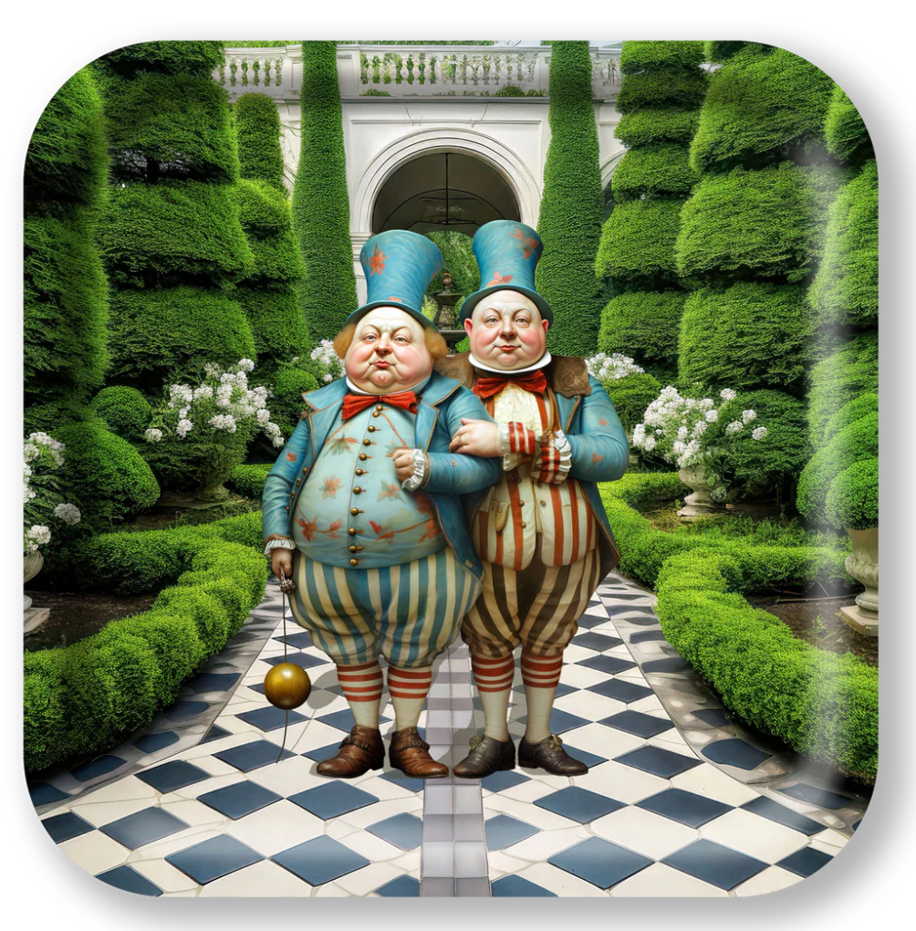 Wooden Tray - Circus Twins Garden