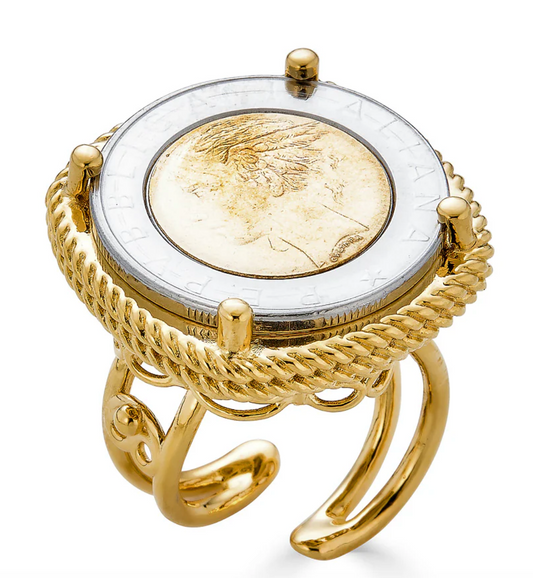 RUE MAXI COIN RING