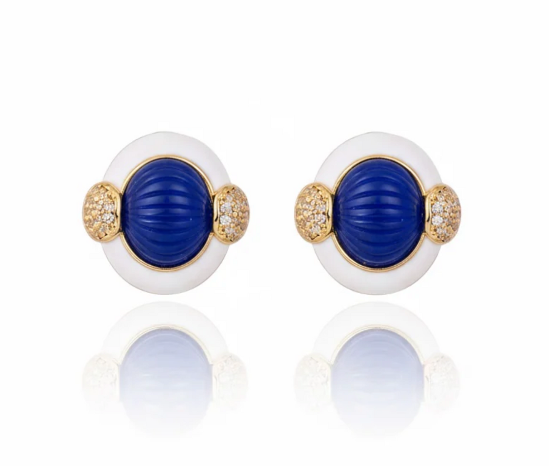 VOLPI EARRINGS BLUE